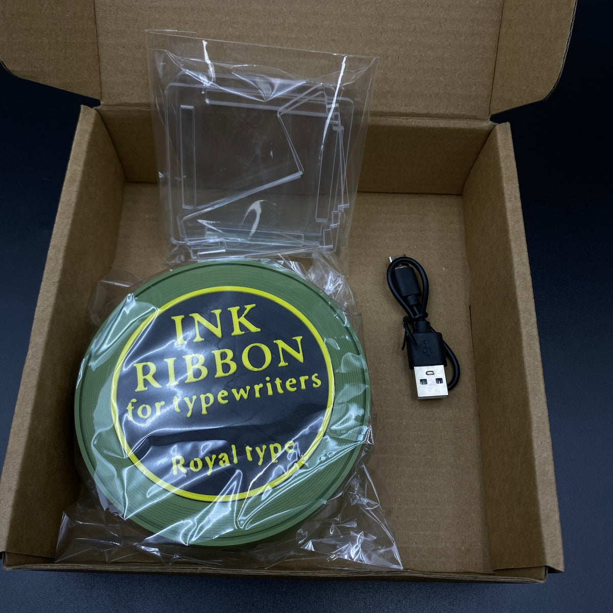 3D Printed Ink Ribbon Speaker Replica Prop, Horror Game Fan Art Desktop Decor, Collectible Gaming Ornament Gift