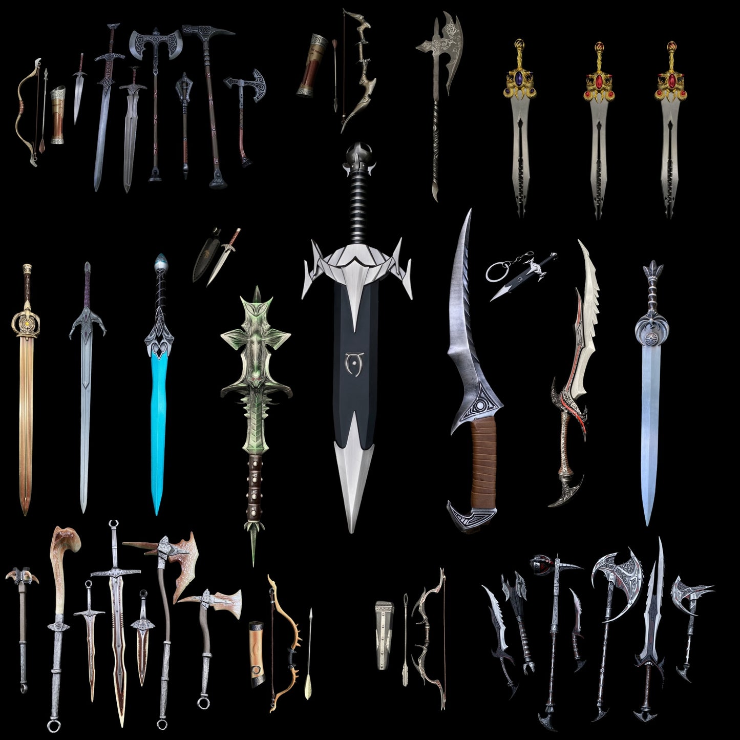 Ultimate Skyrim Steel Dragon Bone Daedric Weapon Crafts For Collection