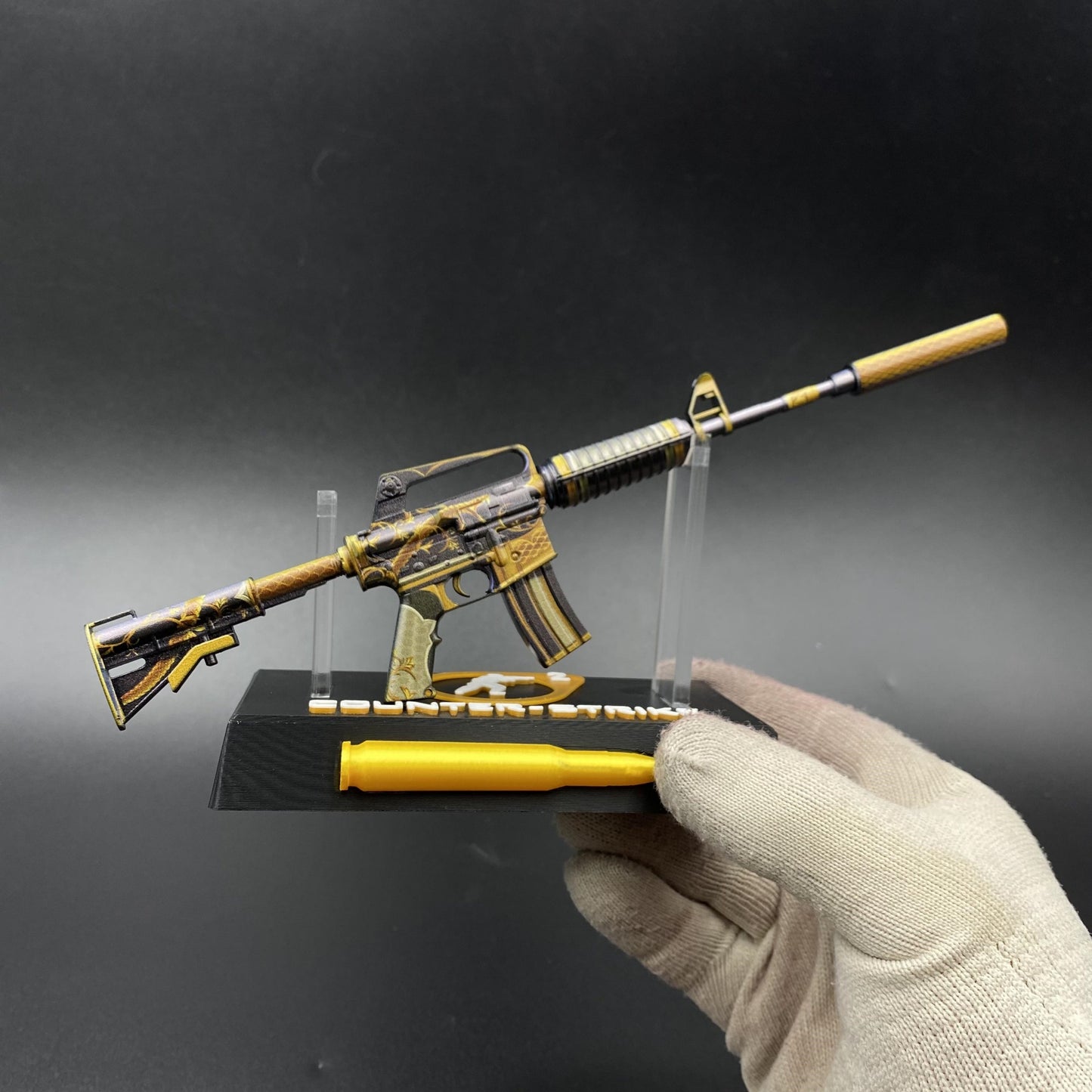 CS Golden Coil M4A1-S Metal Replica Game Prop Collectible