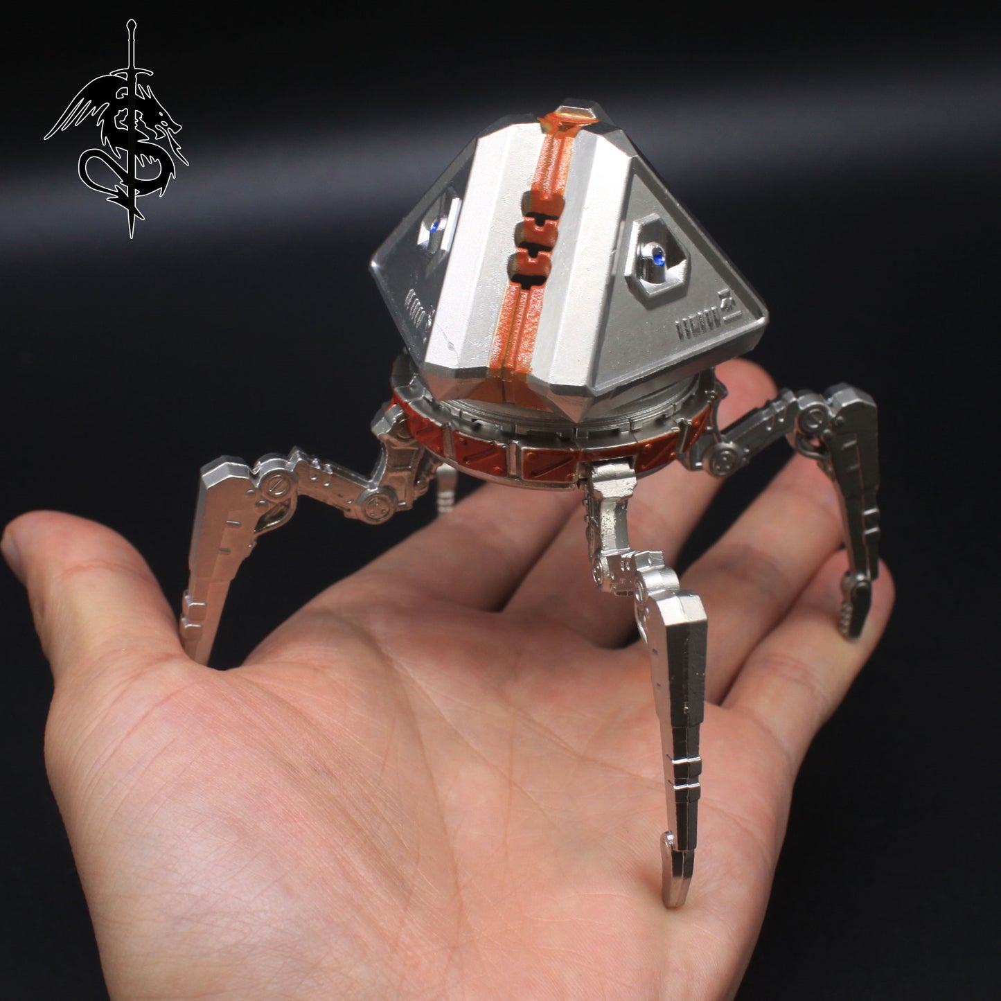 Glowing Heirloom Loot Robot Metal Figure Display