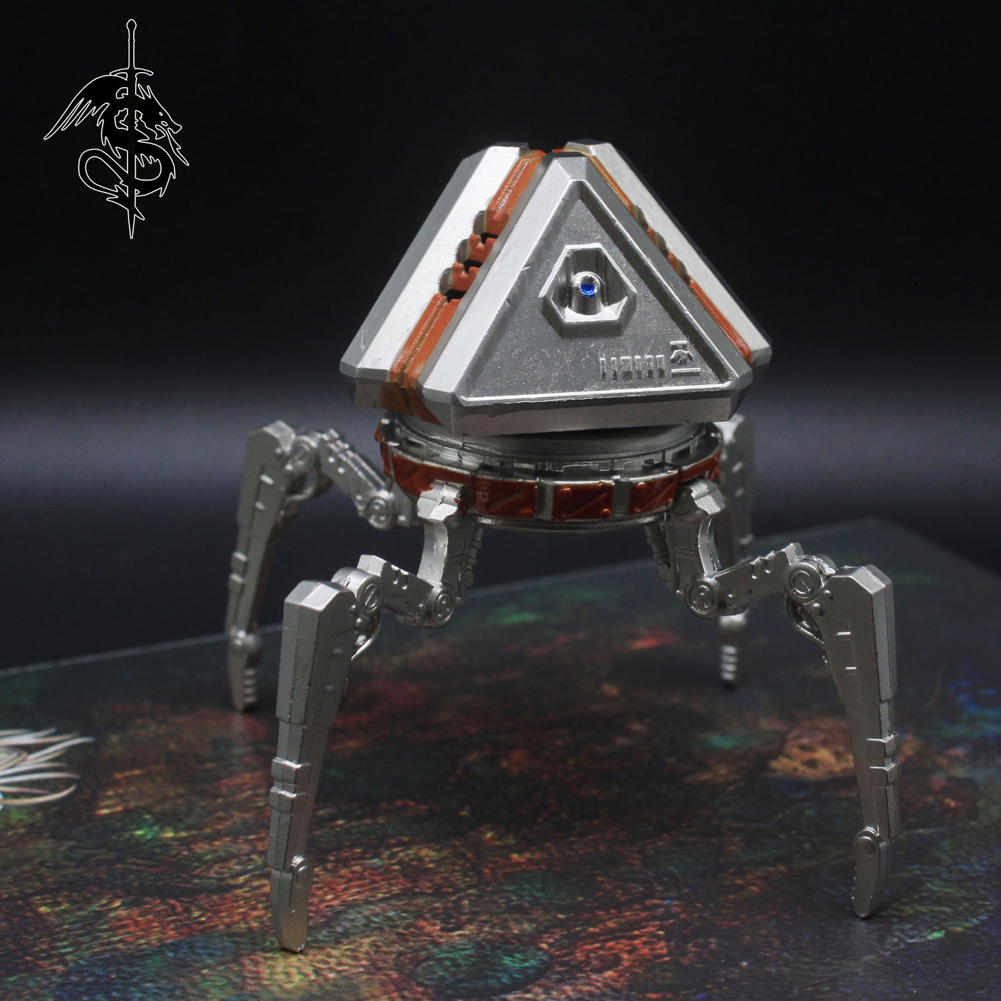 Glowing Heirloom Loot Robot Metal Figure Display