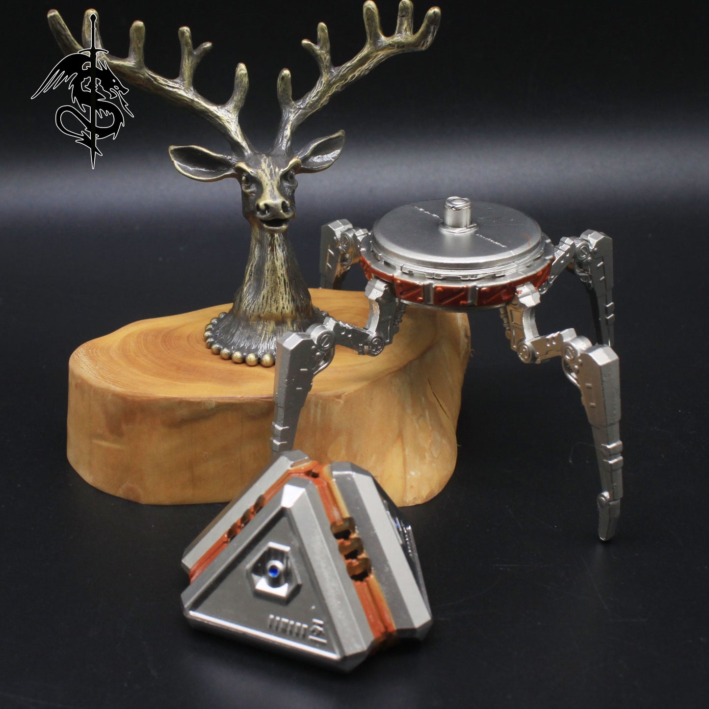 Glowing Heirloom Loot Robot Metal Figure Display