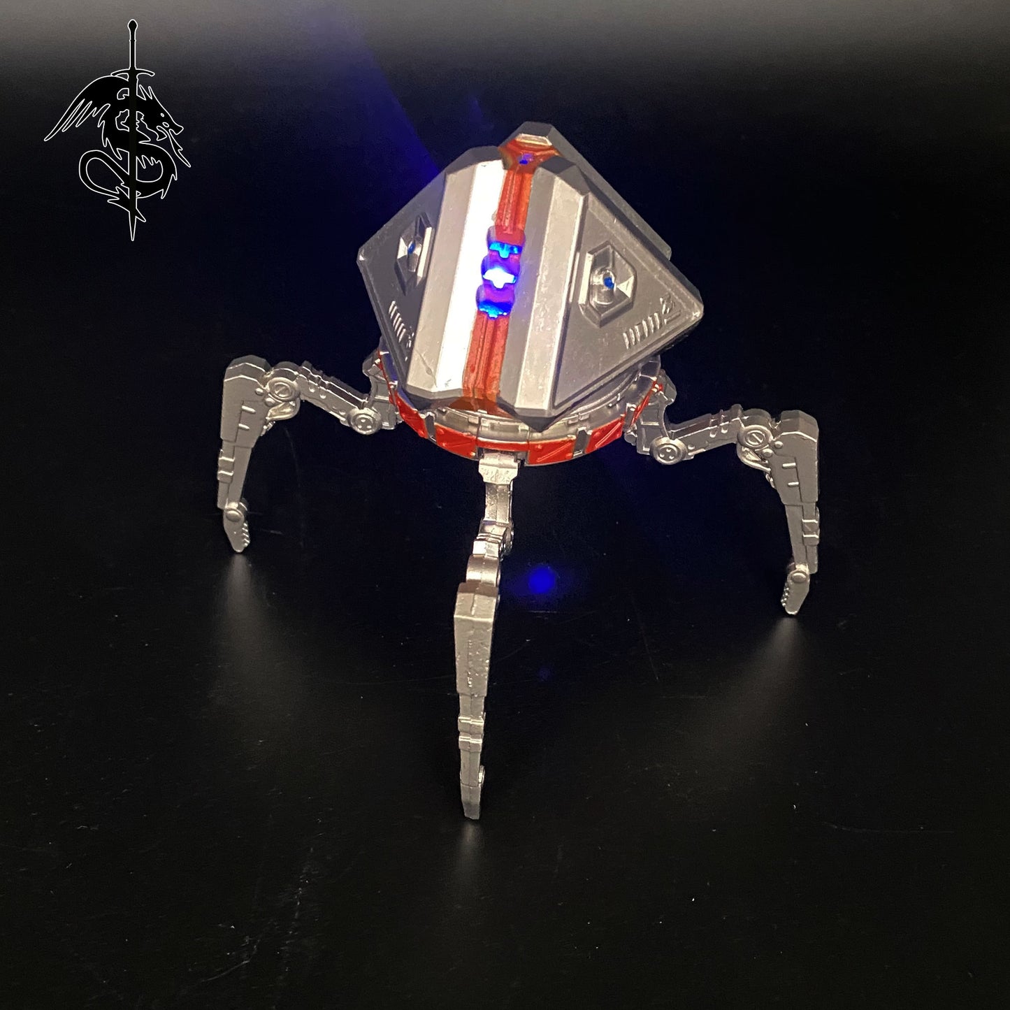 Glowing Heirloom Loot Robot Metal Figure Display