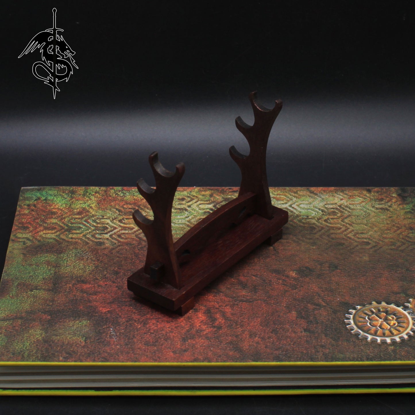 3-Layer Blood Sandalwood High-End Wooden Display Stand