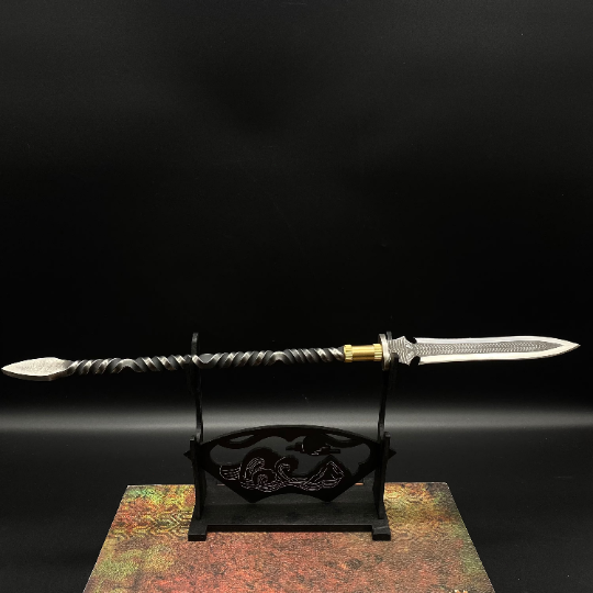 High-End Steel Hand Forged Long Handle Spear 33CM/13"