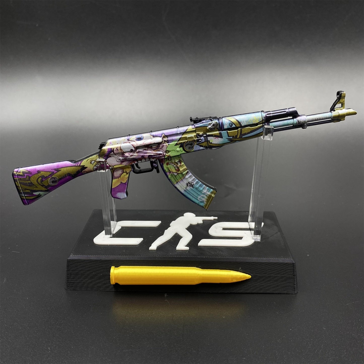 Metal Tiny CS2 Hot Skin B the Monster AK47 Gun Miniature For Collection