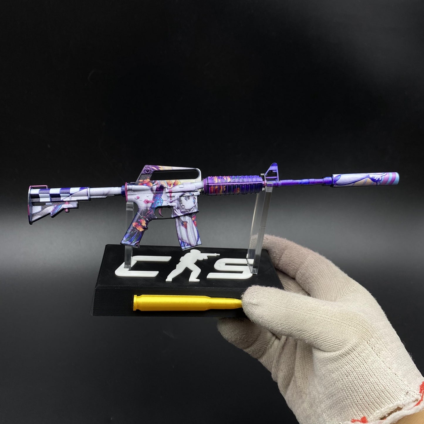 CS2 Vaporwave M4A1-S Metal Replica Game Prop Collectible