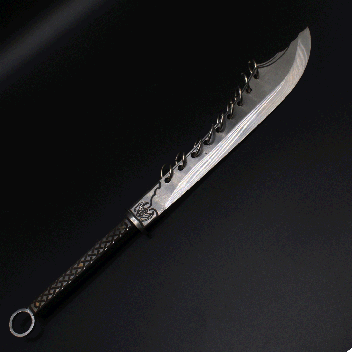 Hand-Forged Nine-ring Broadsword Miniature 32CM/12.6"