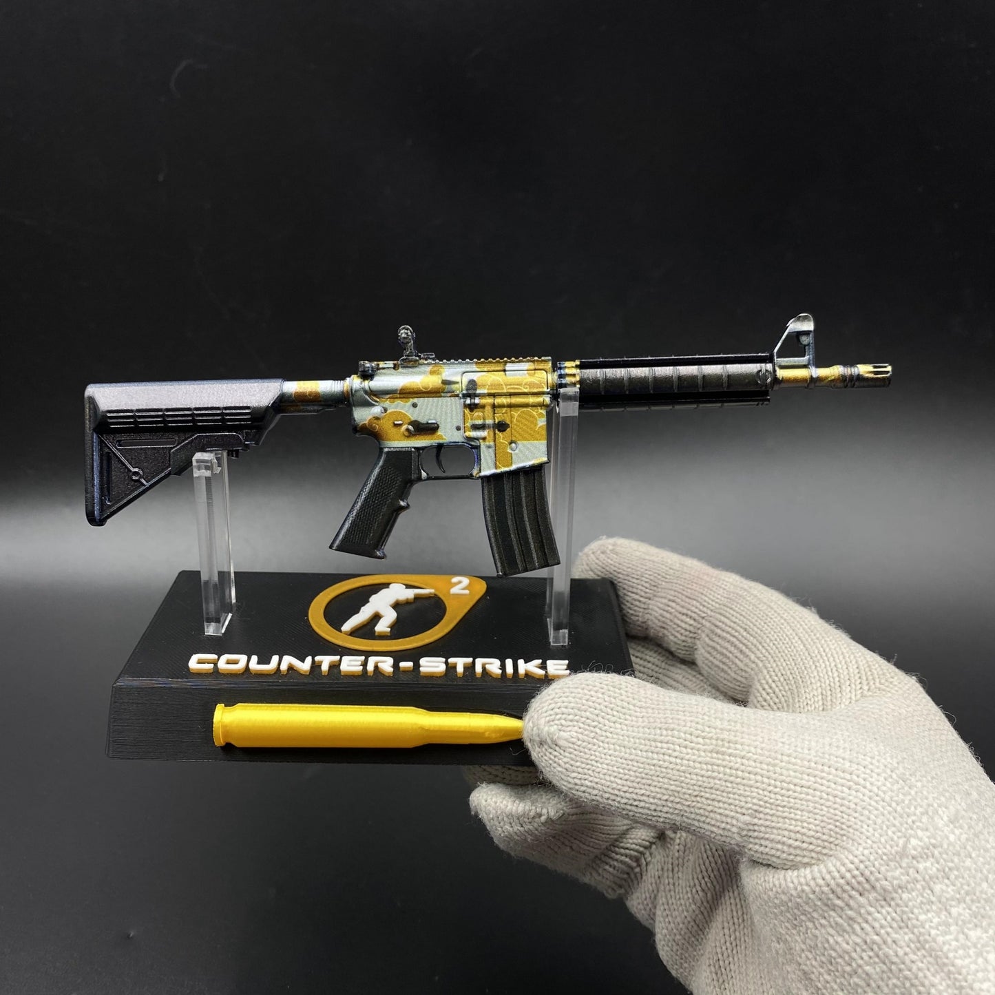 CS Game Skin M4A4 Daybreak Mini Metal Game Replica For Collection