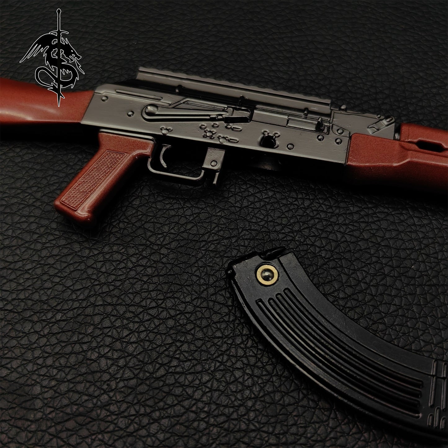 AK47 Small Metal Replica Kalashnikov Assault Rifle Miniature
