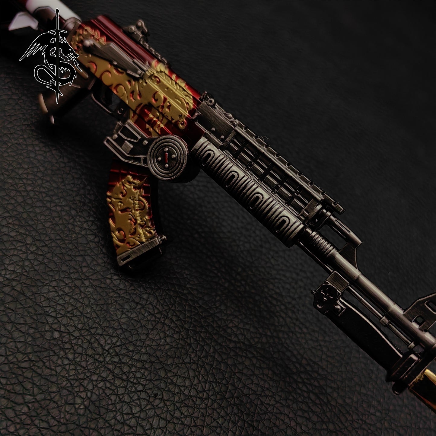 AK47 Metal Miniature With Knife AK47 Figure Weapon