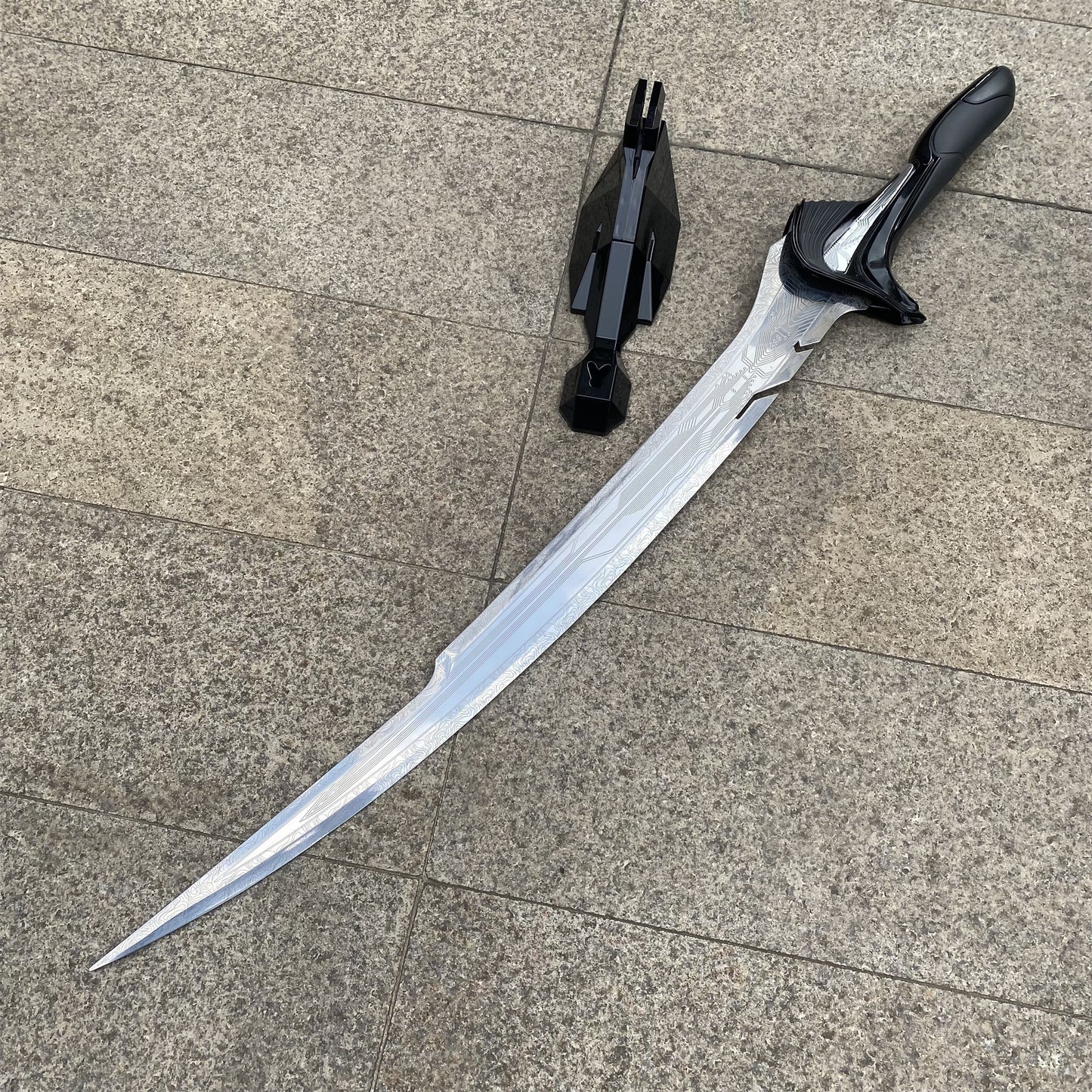 Life-Size Alita Sword Damascus Steel Blade Replica 95CM/37.4"