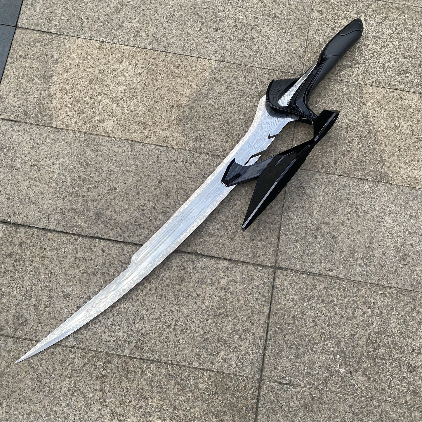 Life-Size Alita Sword Damascus Steel Blade Replica 95CM/37.4"
