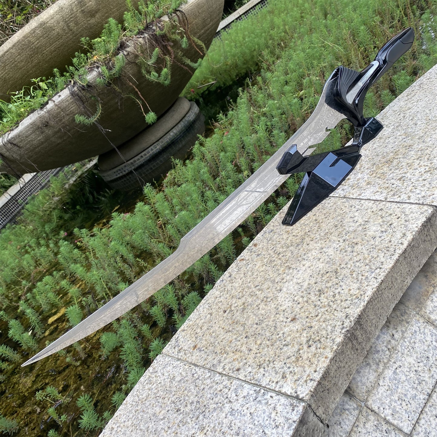 Life-Size Alita Sword Damascus Steel Blade Replica 95CM/37.4"