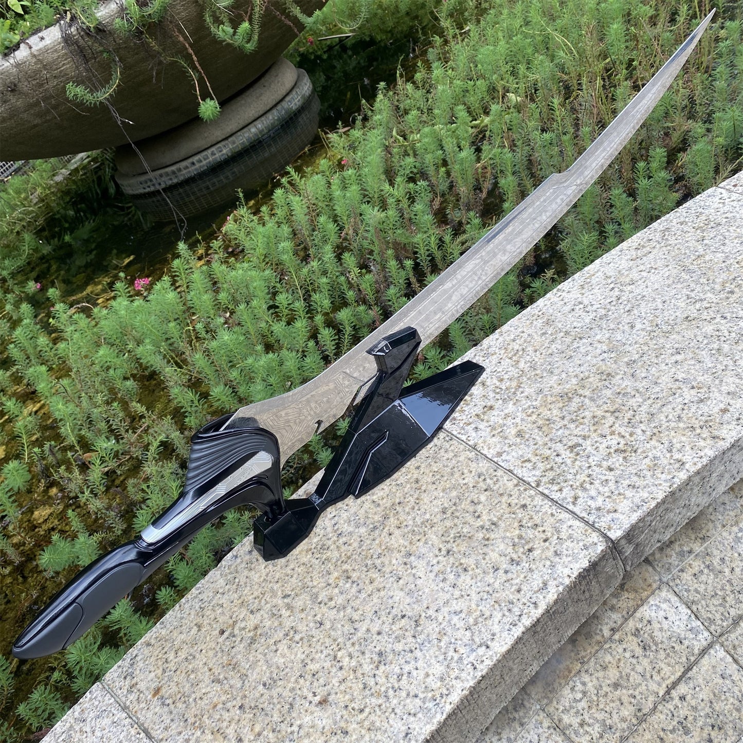 Life-Size Alita Sword Damascus Steel Blade Replica 95CM/37.4"