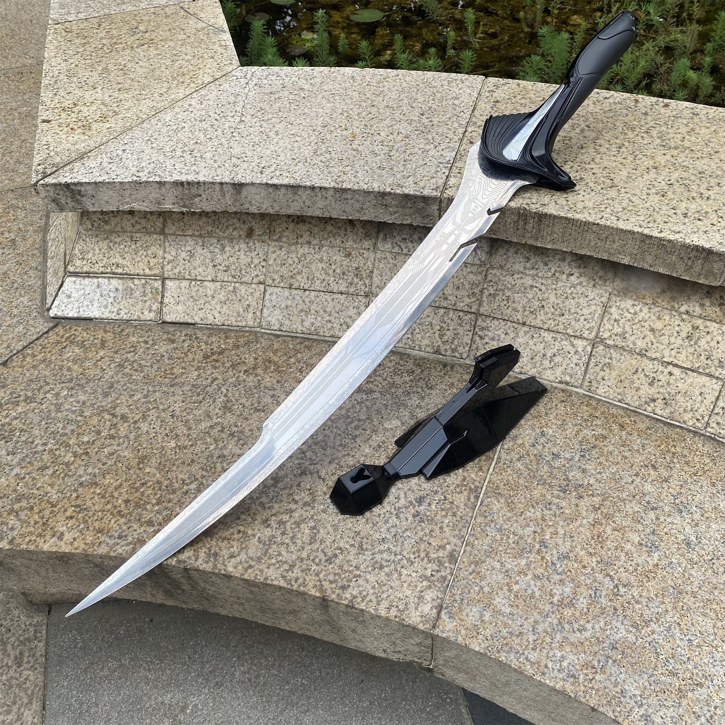 Life-Size Alita Sword Damascus Steel Blade Replica 95CM/37.4"