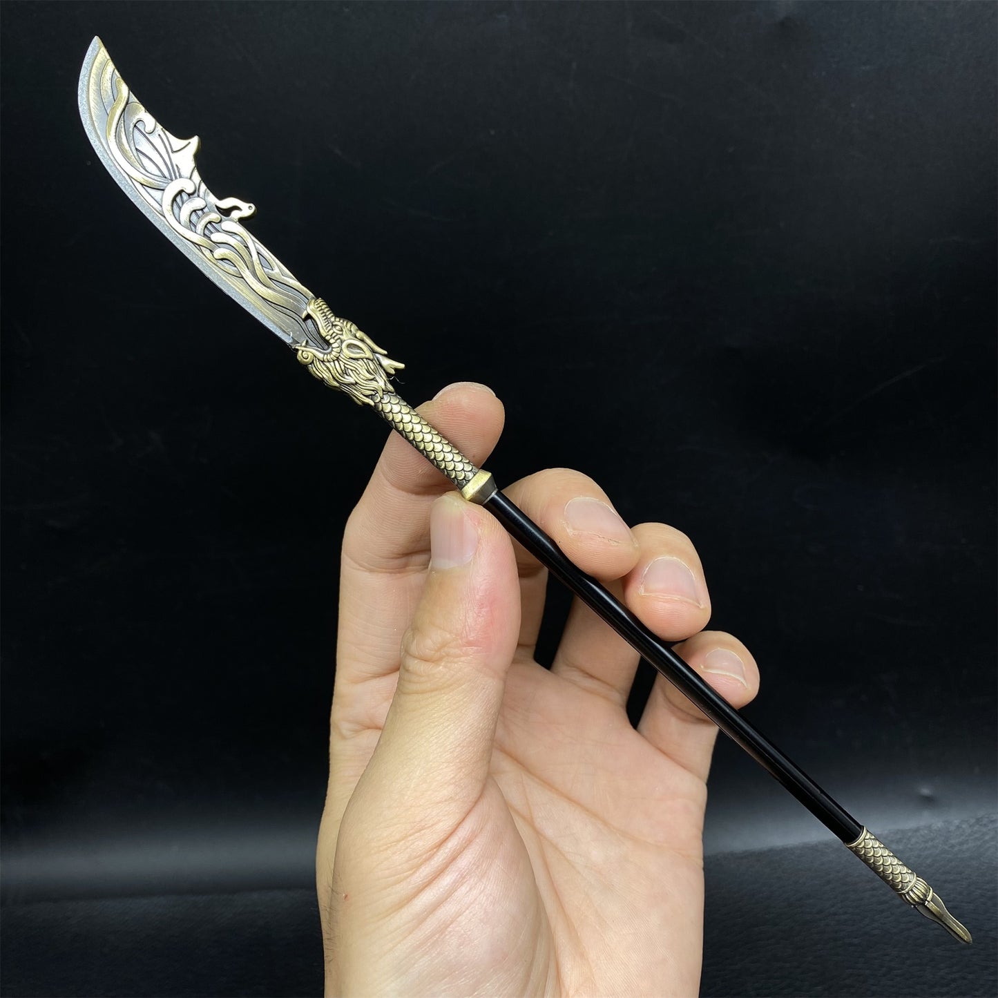 Ancient Long Handle Weapon Axe Spear Halberd Miniature 4 in 1 Pack