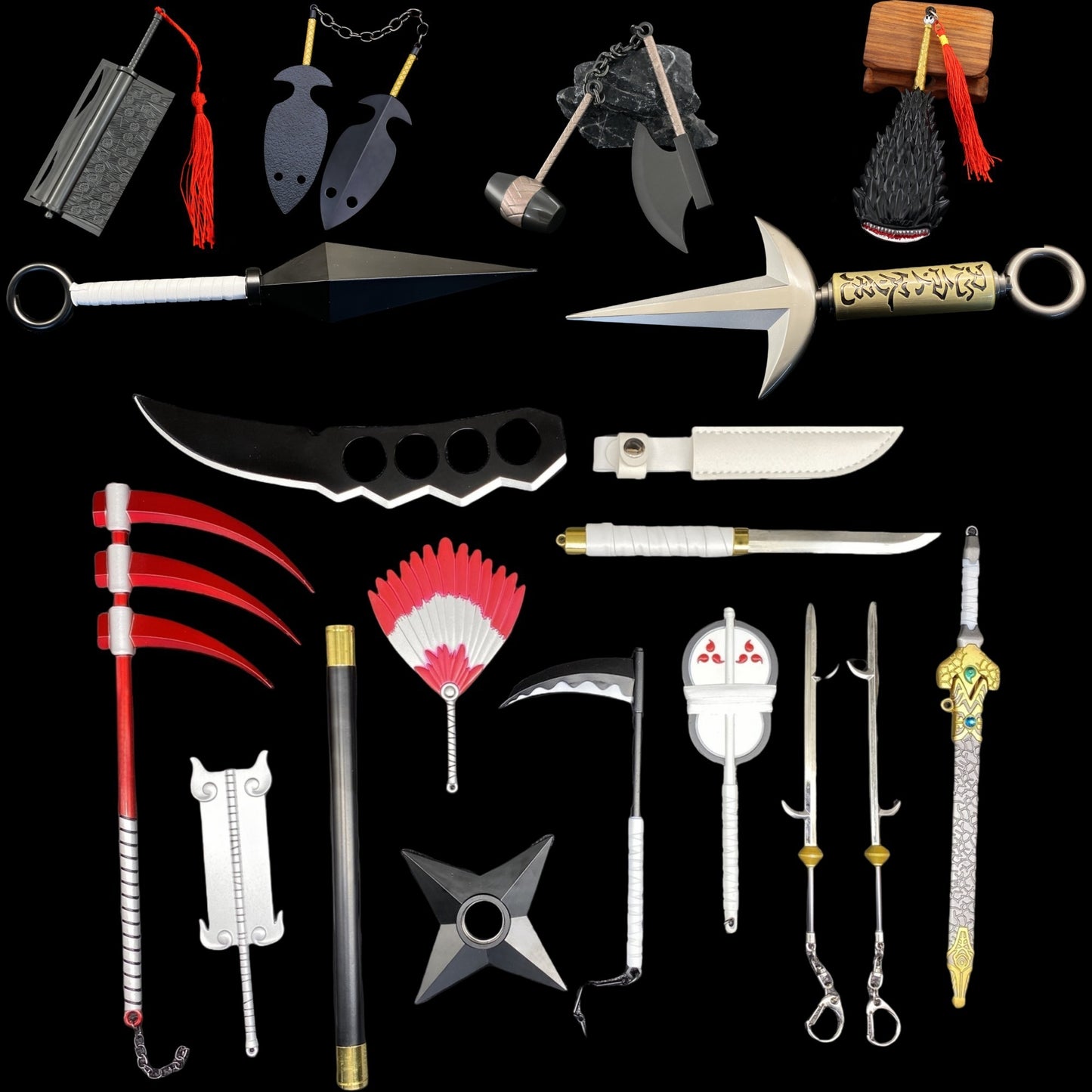 Classical Anime Ninja Props Metal Crafts For Collection