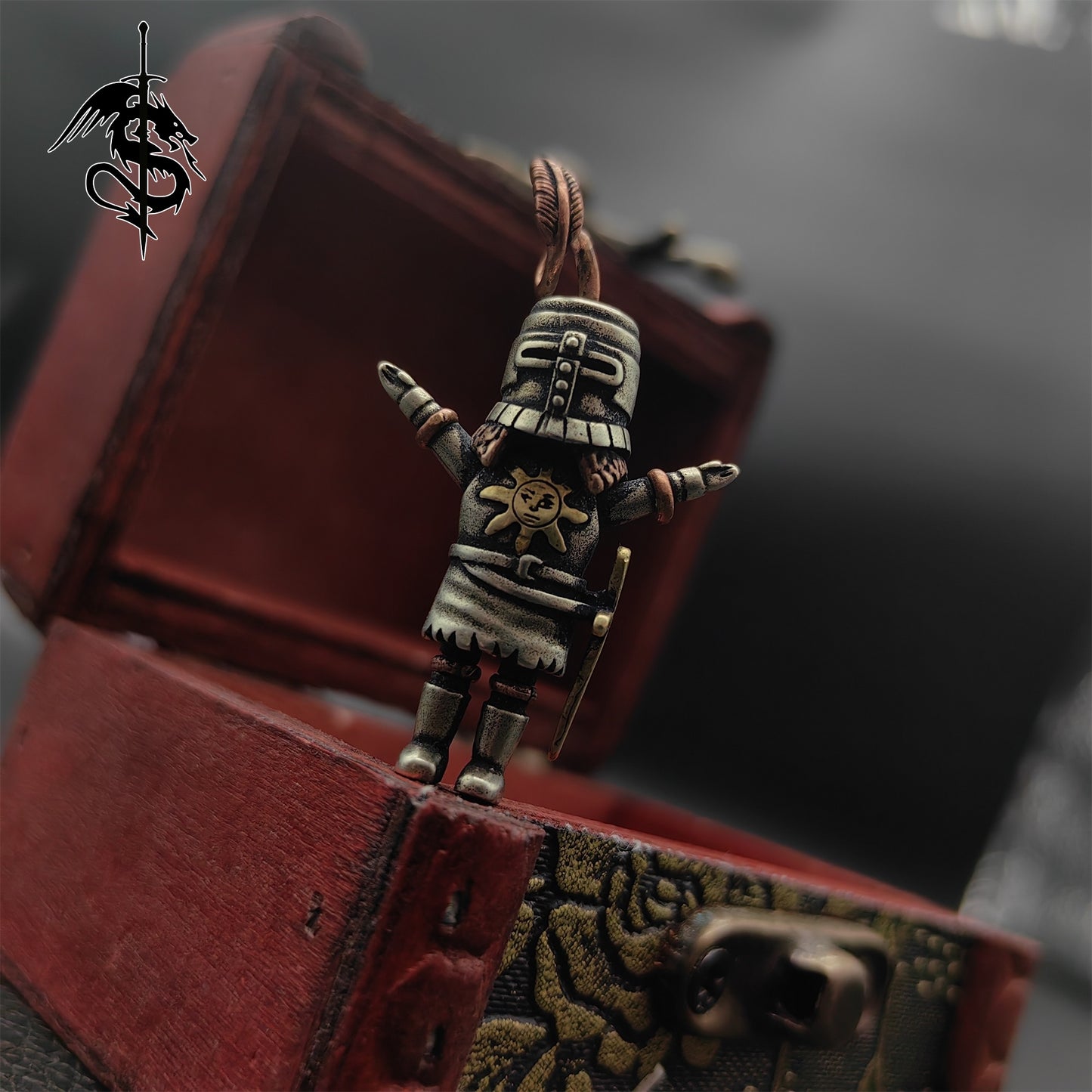 Solaire of Astora Necklace Sun Knight 925 Silver Pendant