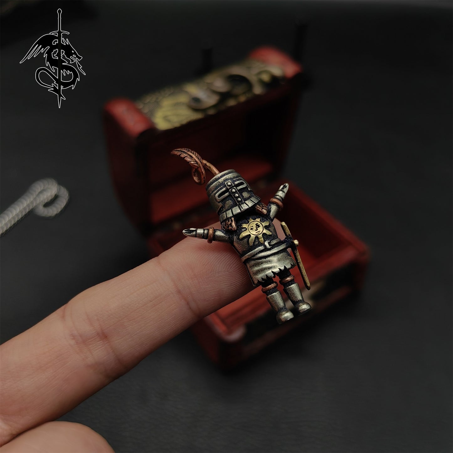Solaire of Astora Necklace Sun Knight 925 Silver Pendant