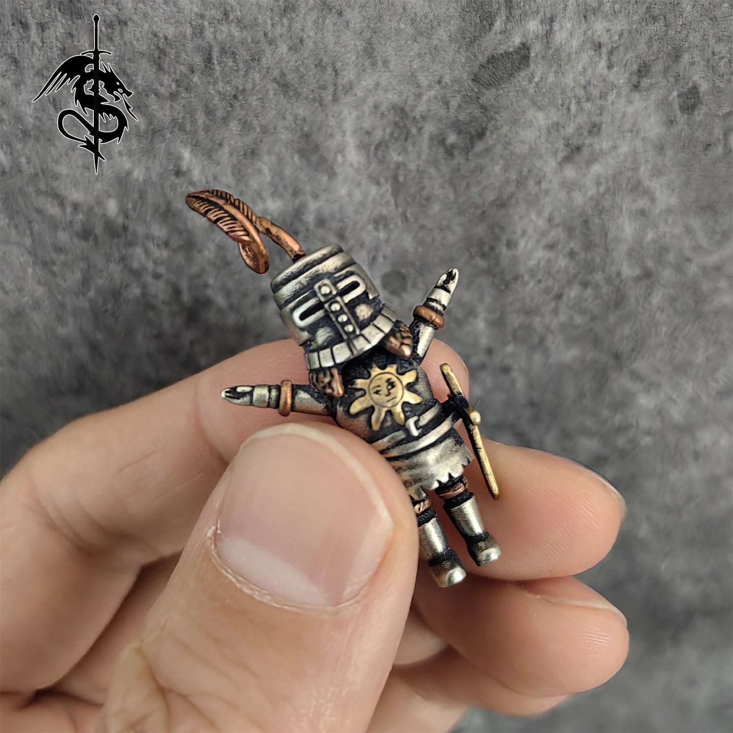 Solaire of Astora Necklace Sun Knight 925 Silver Pendant