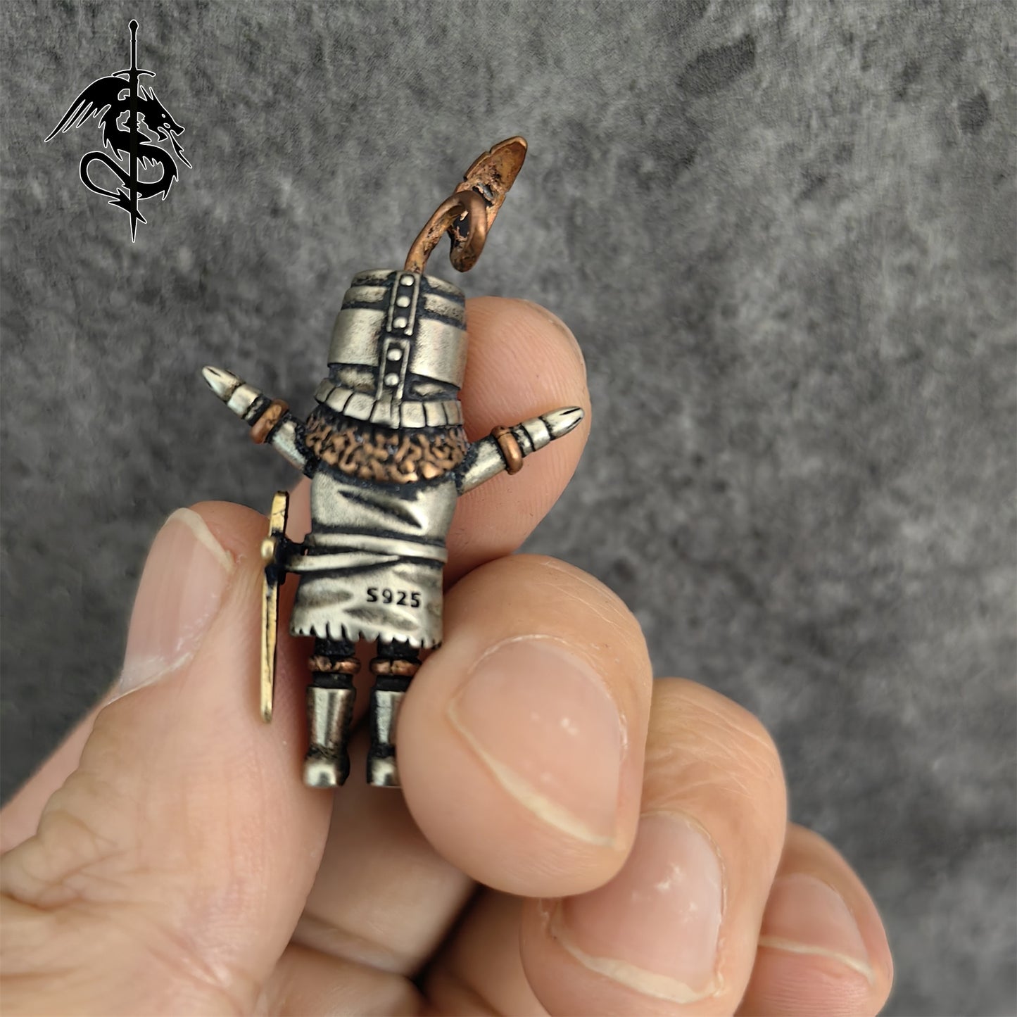 Solaire of Astora Necklace Sun Knight 925 Silver Pendant