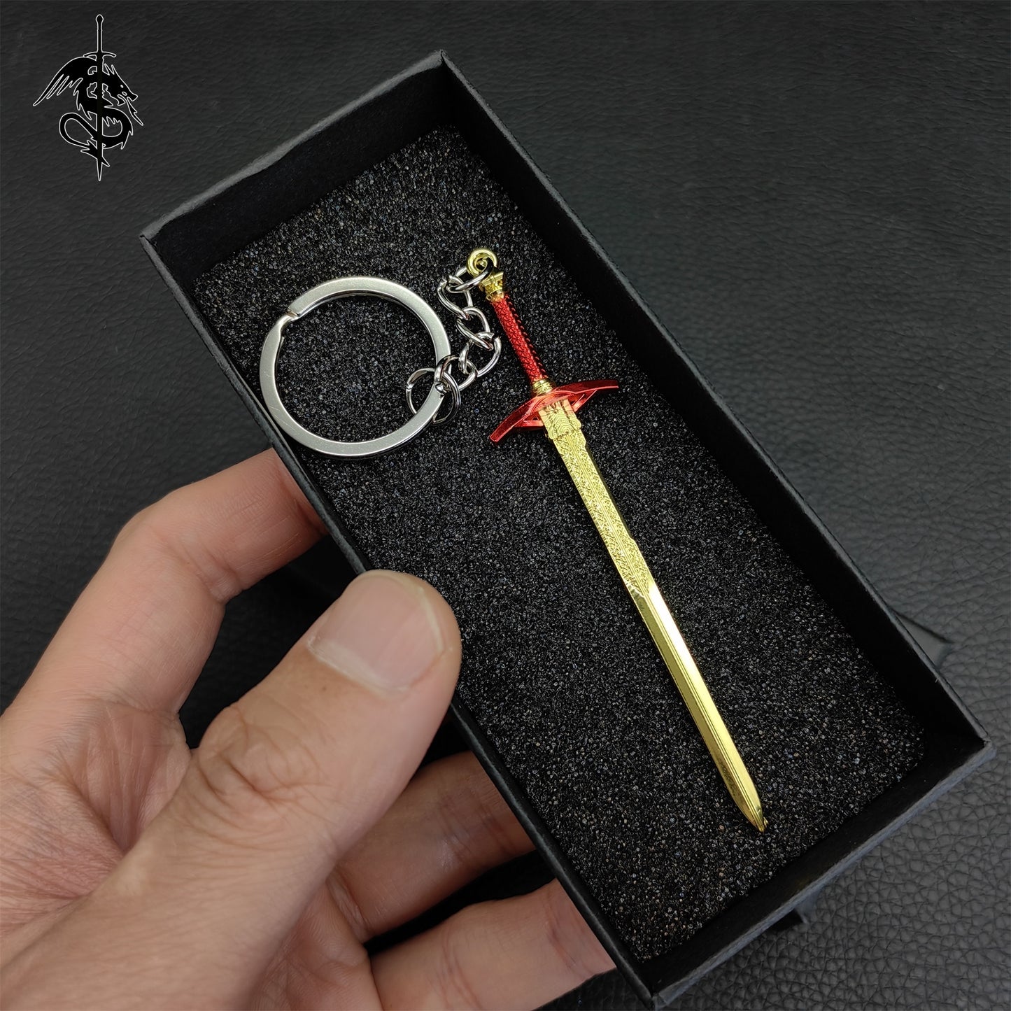 BG3 Game Mini Sword Metal Keychain