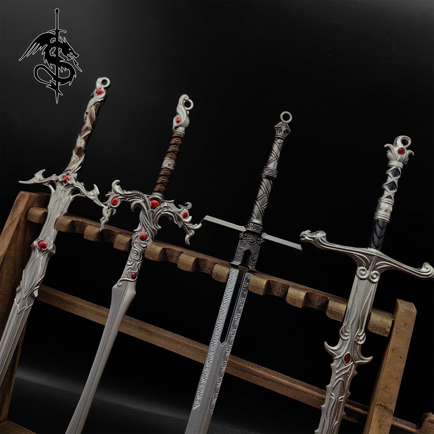 BG3 Blunt Blade Game Swords Display Prop 4 In 1 Gift Box