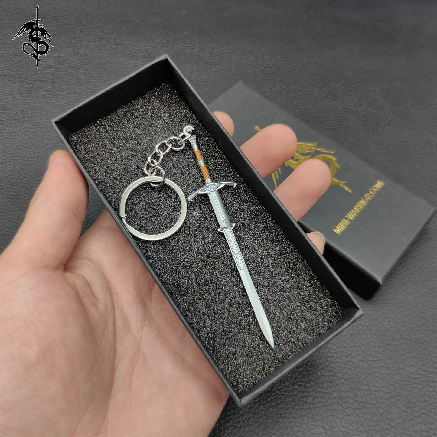 BG3 Game Mini Sword Metal Keychain