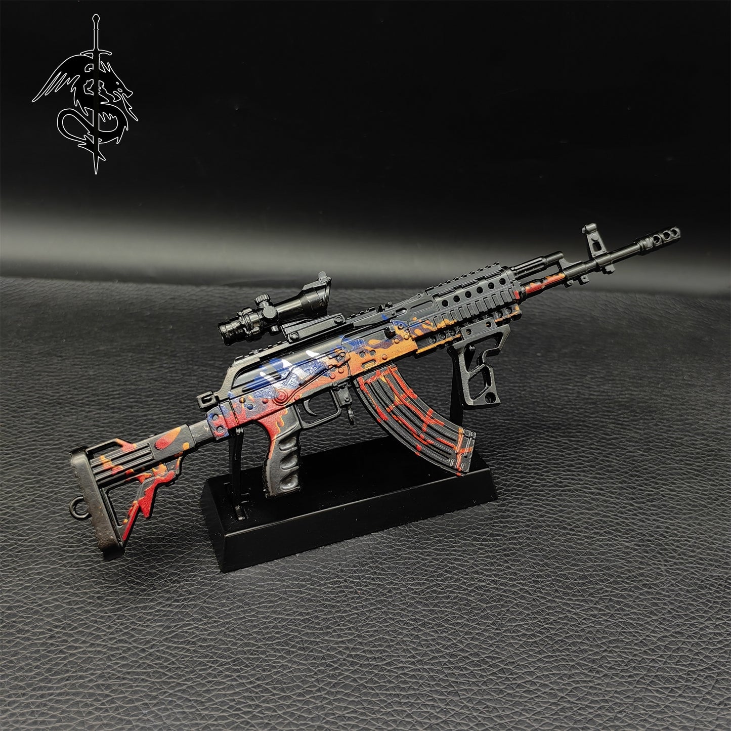 Metal Beryl M762 Miniature Assault Rifle Small Gun Model
