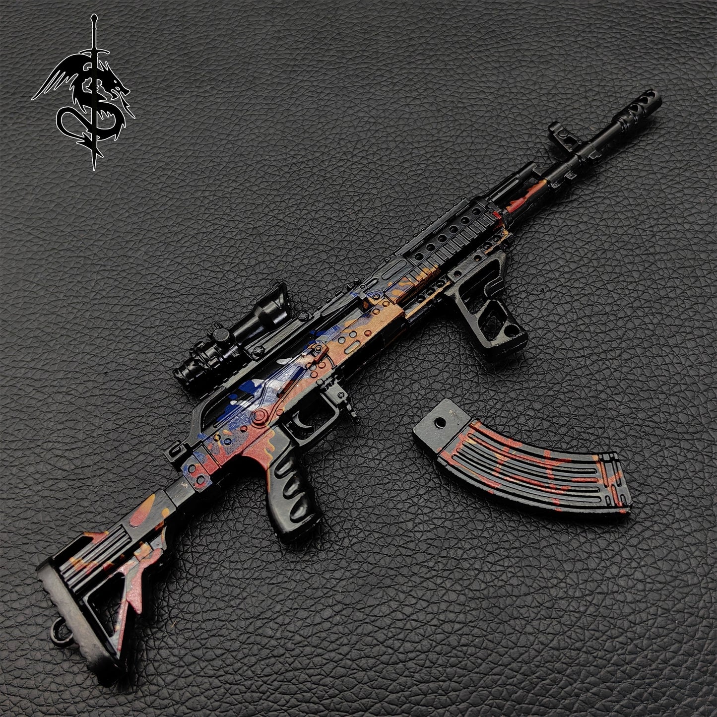 Metal Beryl M762 Miniature Assault Rifle Small Gun Model