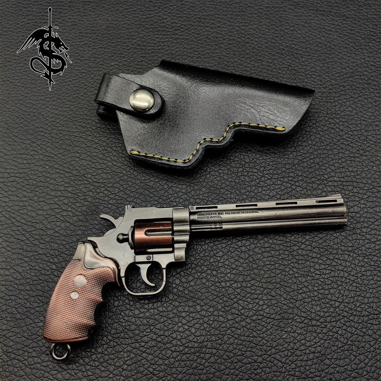 World Famous Tiny Gun Bison Revolver Metal Replica