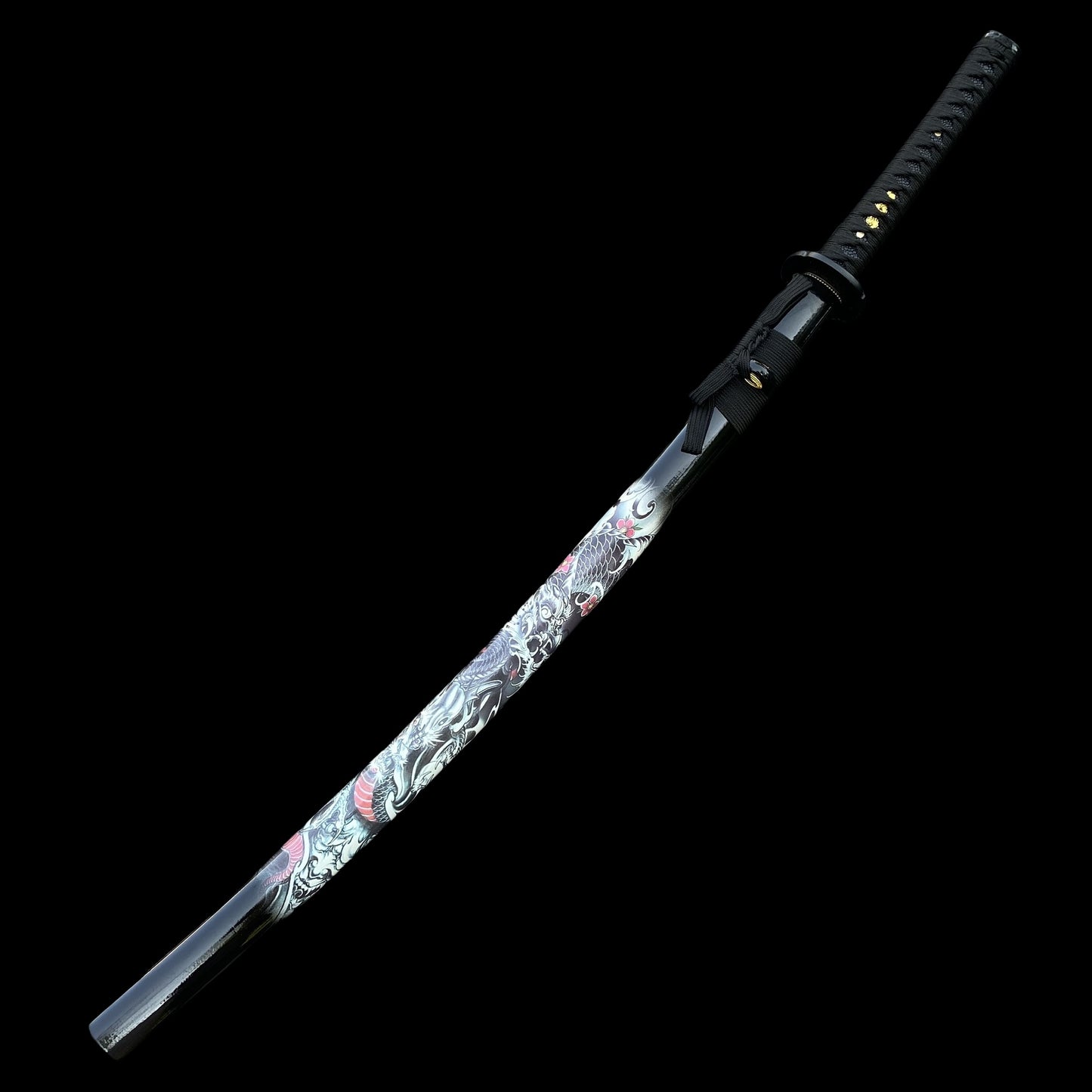 Hand-forged Japanese Katana-Black Dragon's Fang