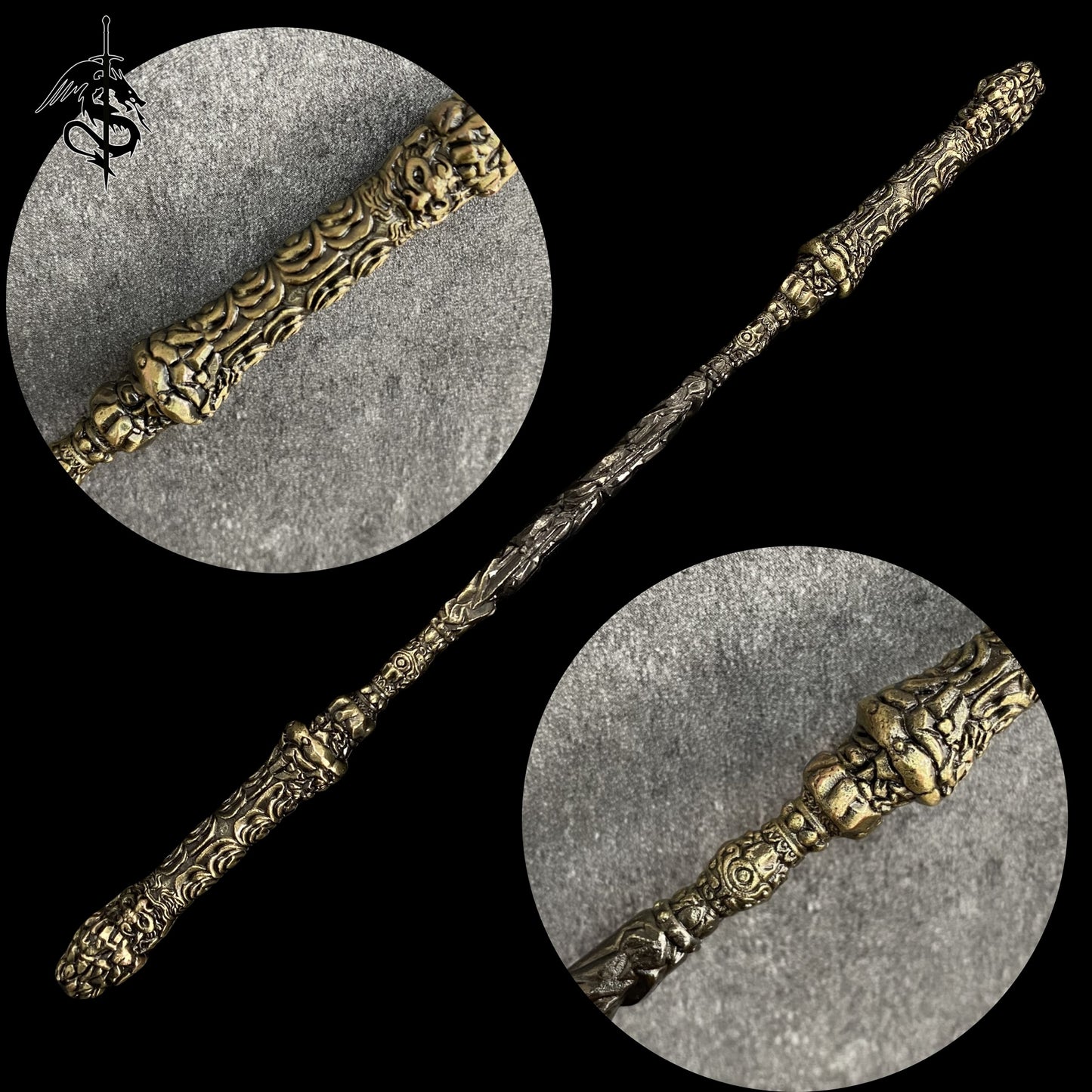 Black Myth :Wukong Bar 8.7'' Wind Bear Staff Metal Replica