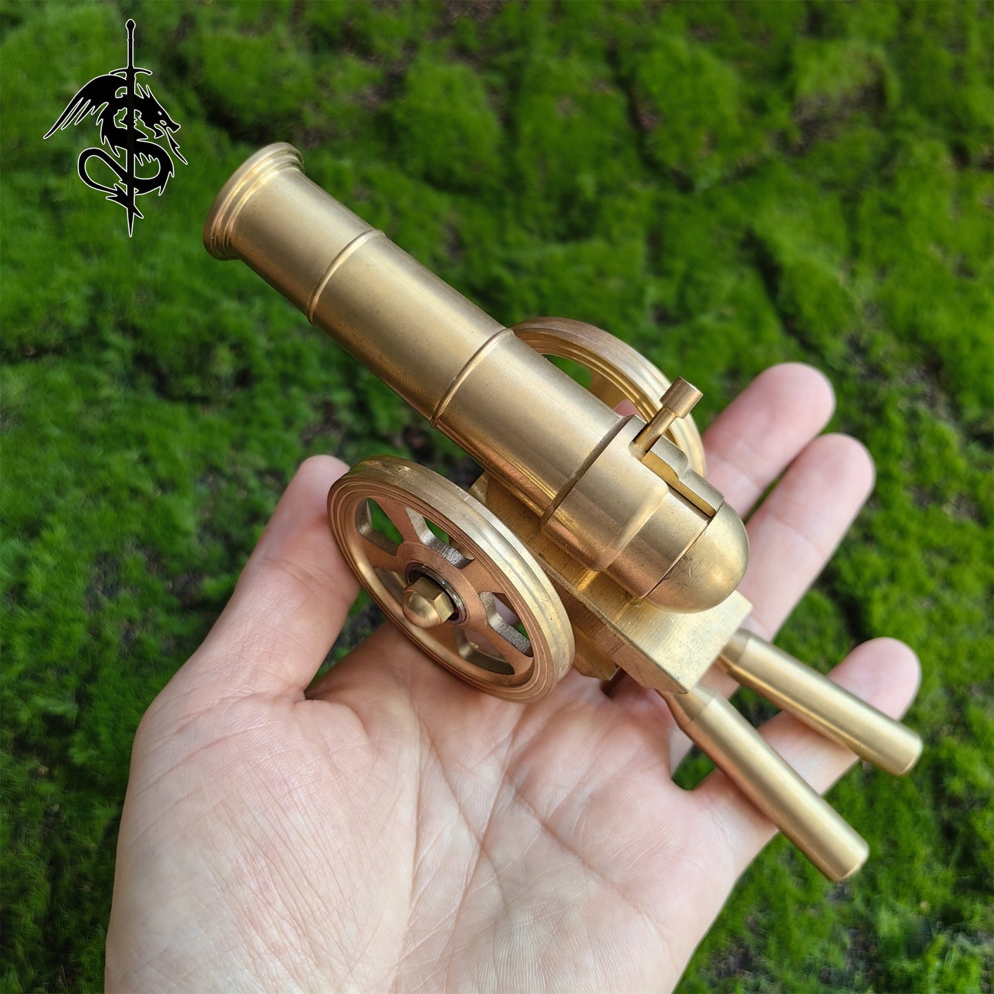 Brass Cannon Miniature Smoothbore Toy Cannon