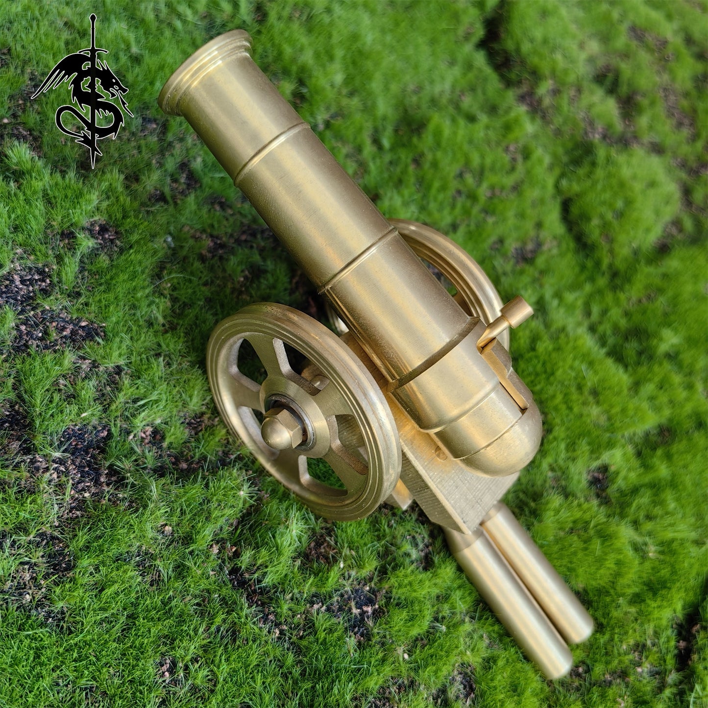 Brass Cannon Miniature Smoothbore Toy Cannon