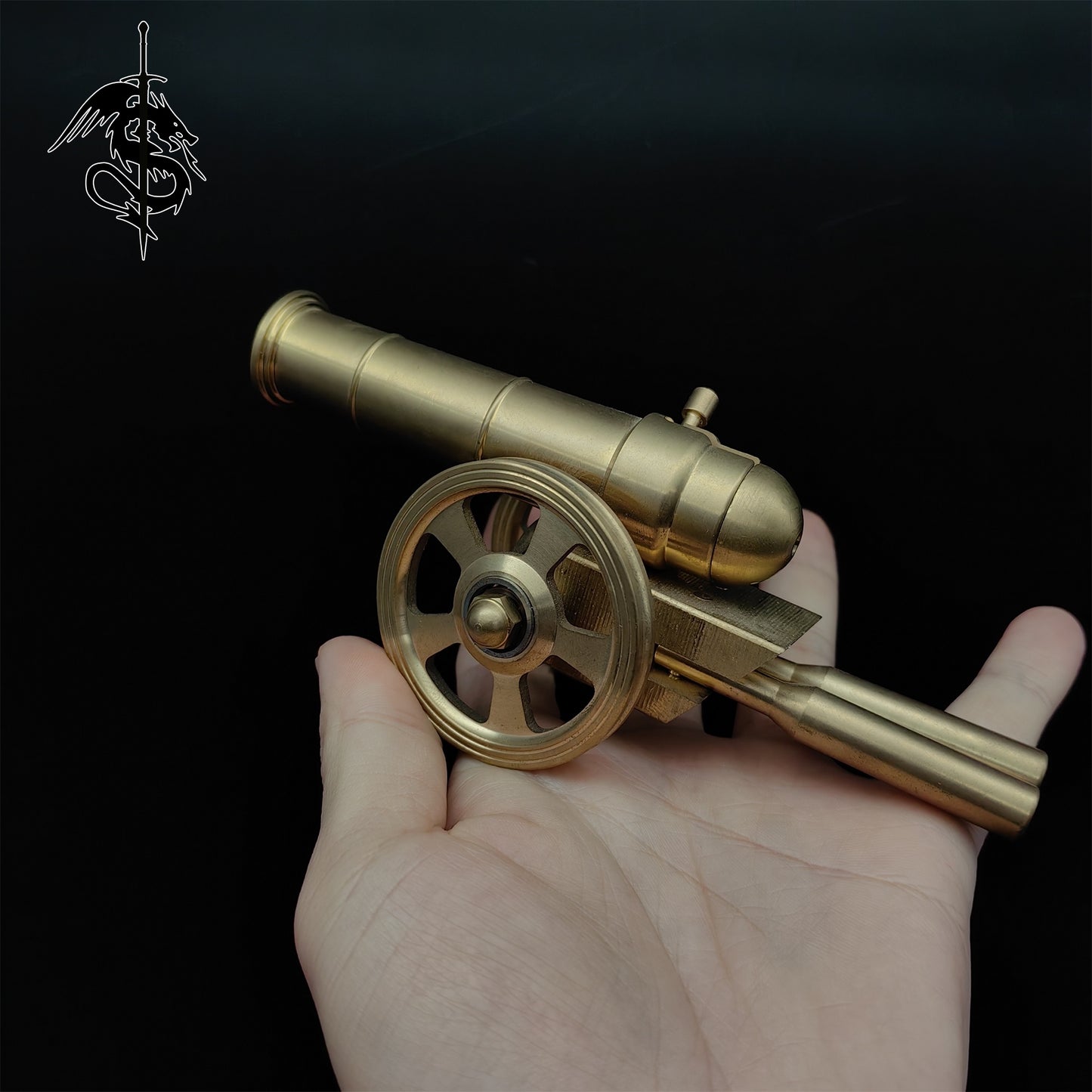 Brass Cannon Miniature Smoothbore Toy Cannon