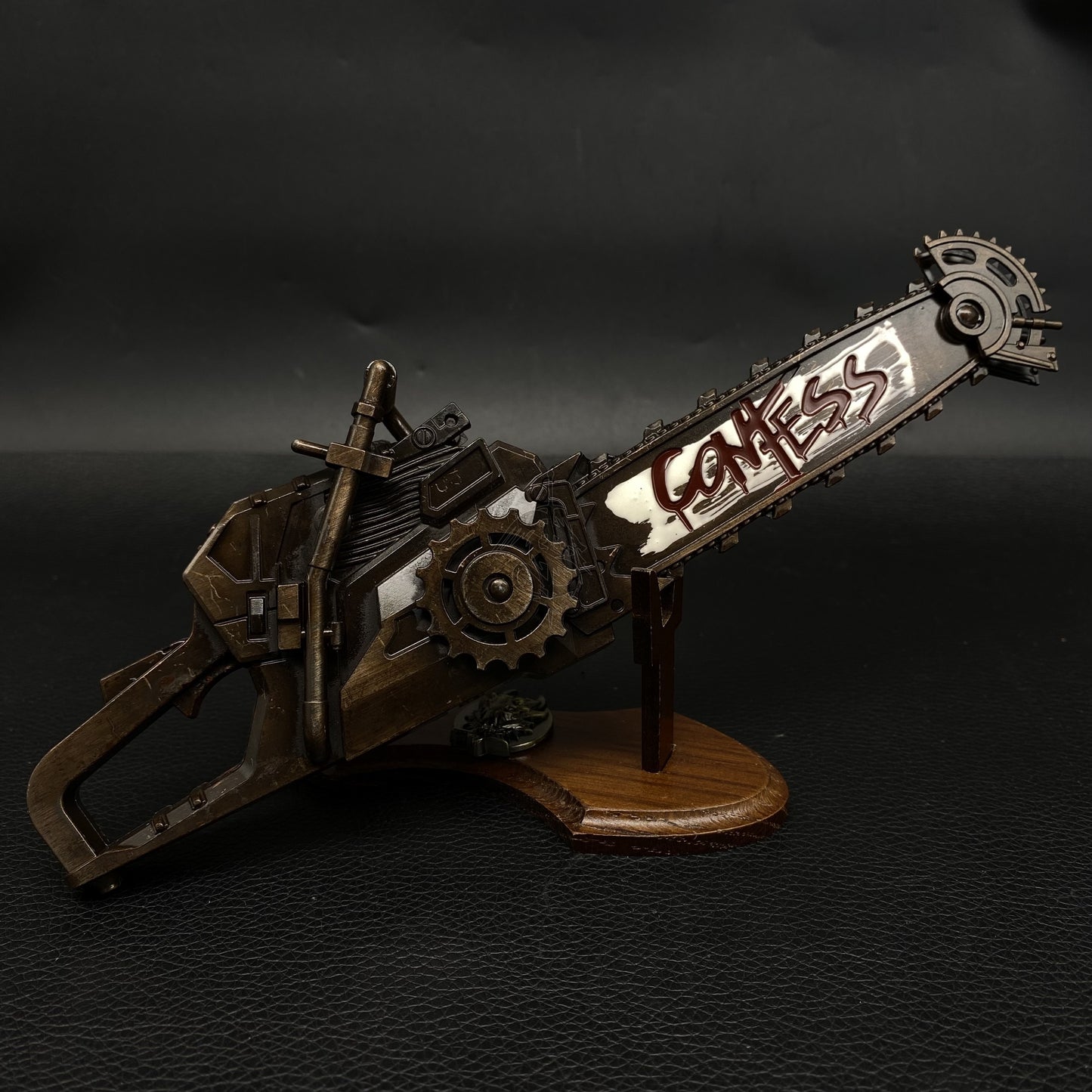 DF Game Two Handed Chainsaw Weapon Metal Replica