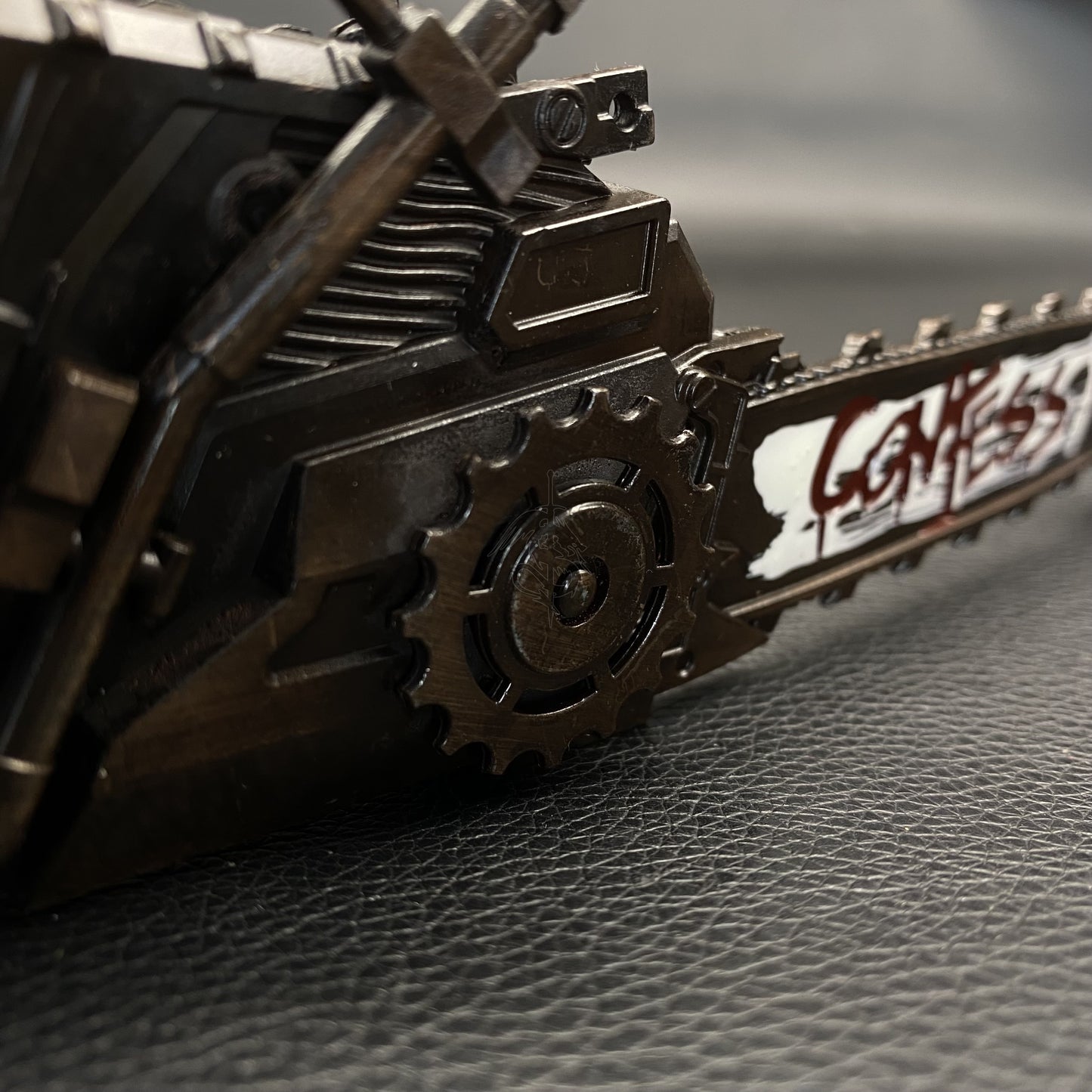 DF Game Two Handed Chainsaw Weapon Metal Replica
