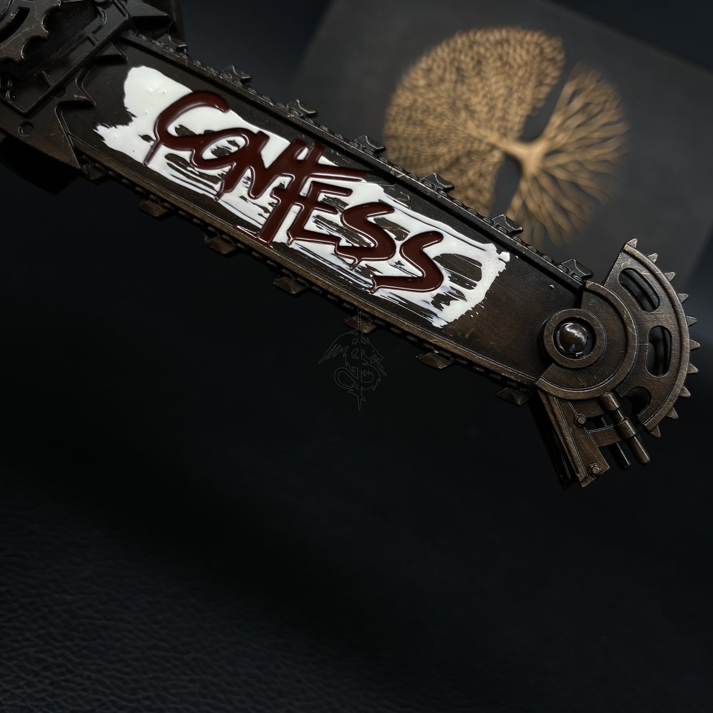DF Game Two Handed Chainsaw Weapon Metal Replica