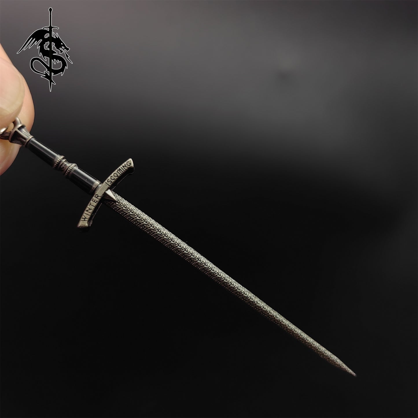 GOT Mini Cold Ice Sword Blunt Blade Metal Keychain
