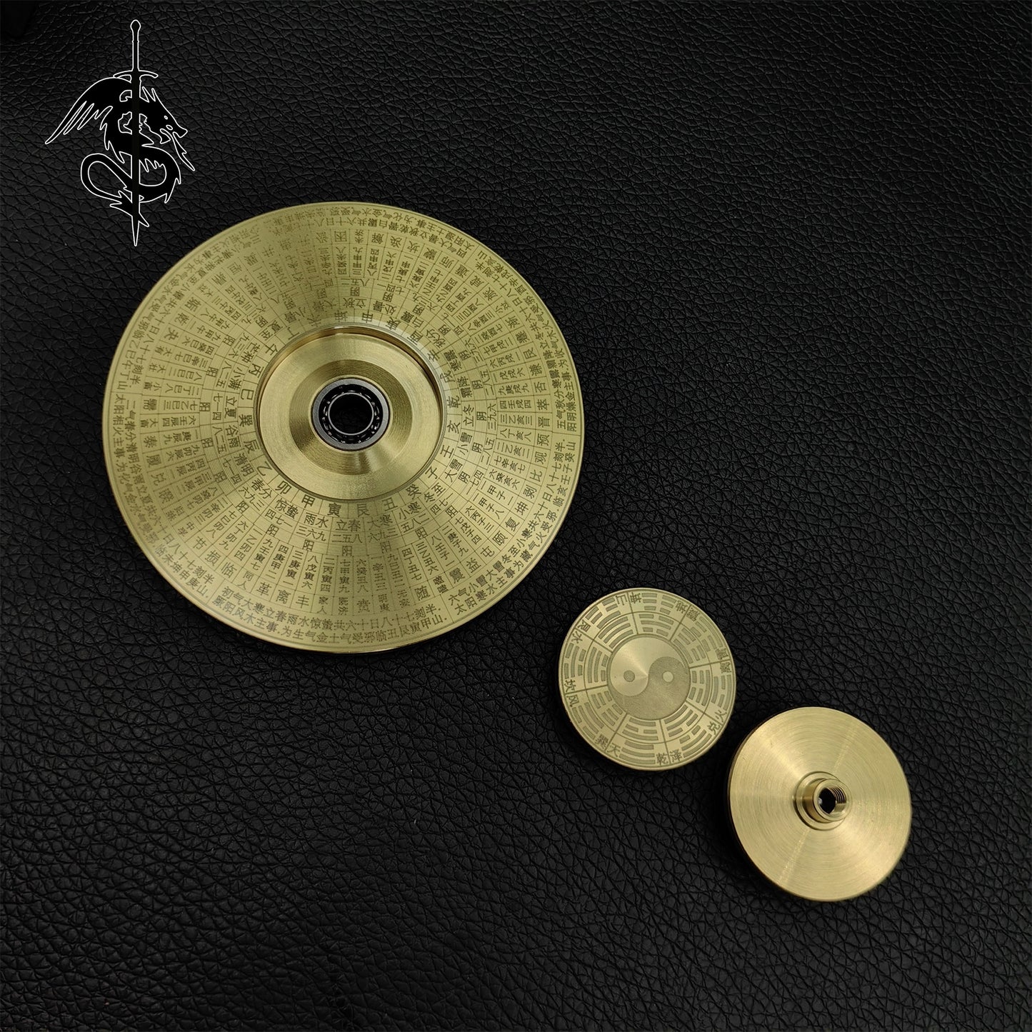 Brass Bagua Compass Finger Spinner