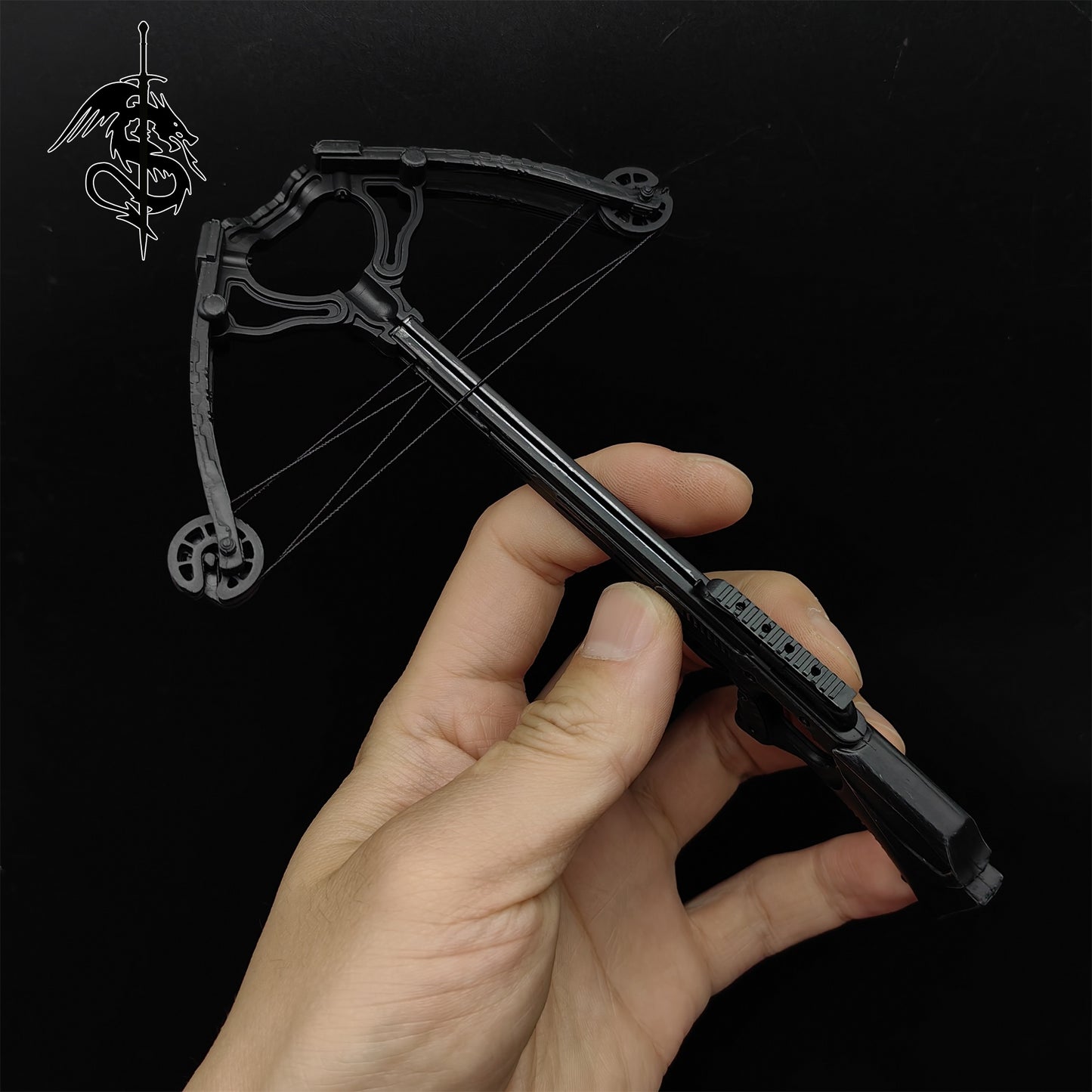 One-Sixth Crossbow Miniature Tiny Crossbow Mini-Scale Figure Bow