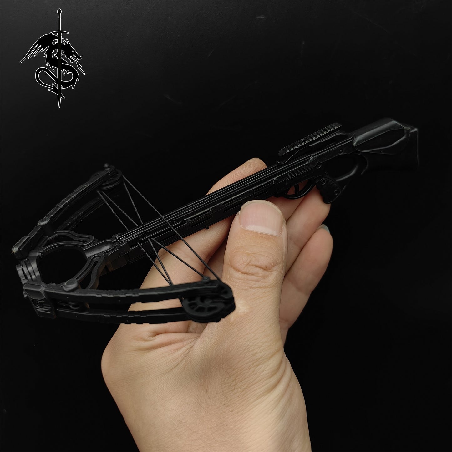 One-Sixth Crossbow Miniature Tiny Crossbow Mini-Scale Figure Bow