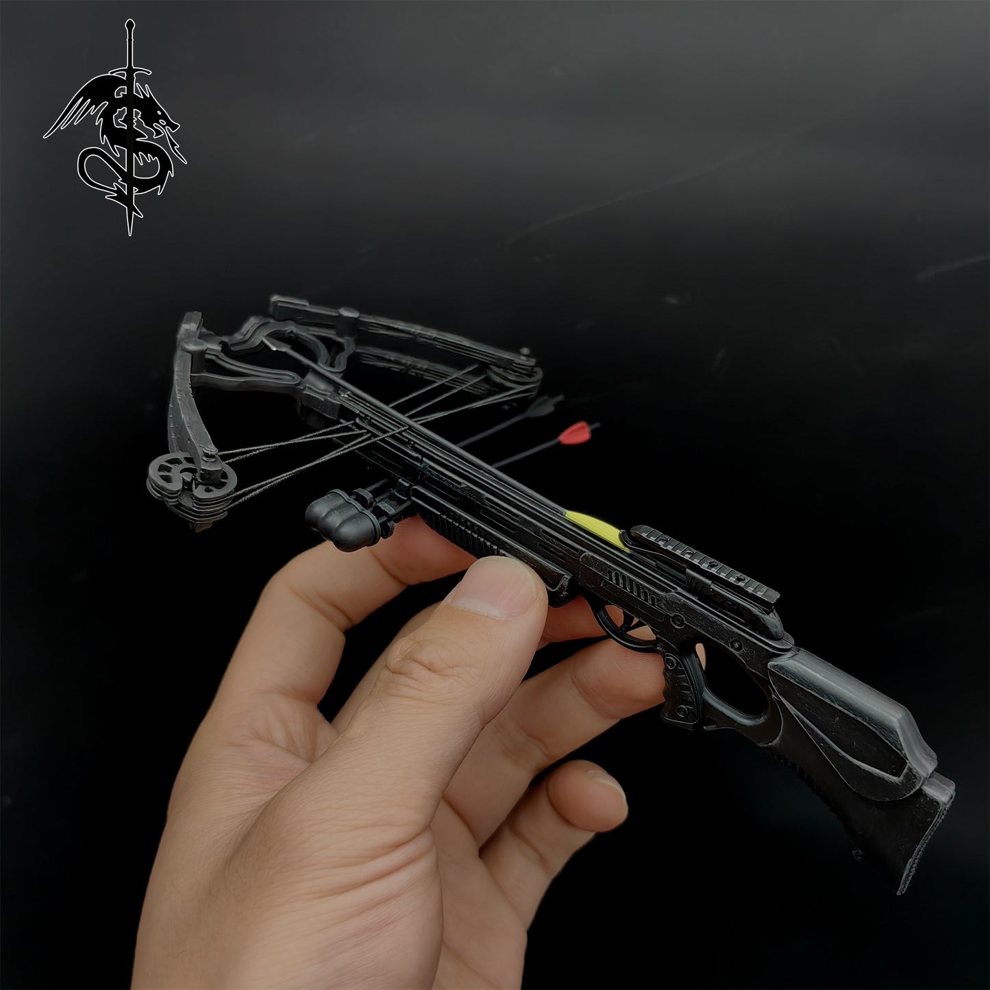 One-Sixth Crossbow Miniature Tiny Crossbow Mini-Scale Figure Bow