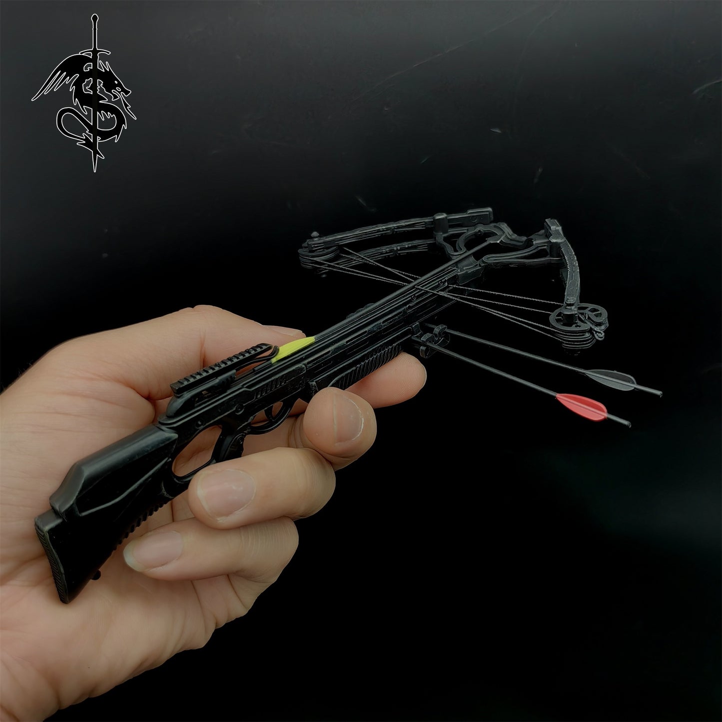 One-Sixth Crossbow Miniature Tiny Crossbow Mini-Scale Figure Bow