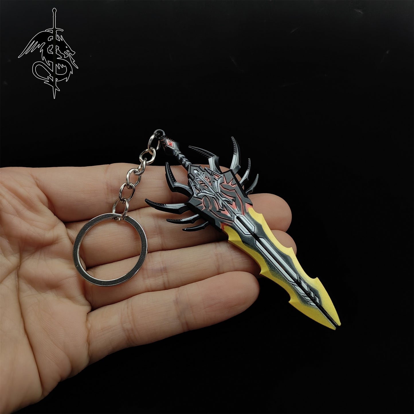 Tiny Star Core Arbitration Weapon Metal Keychain