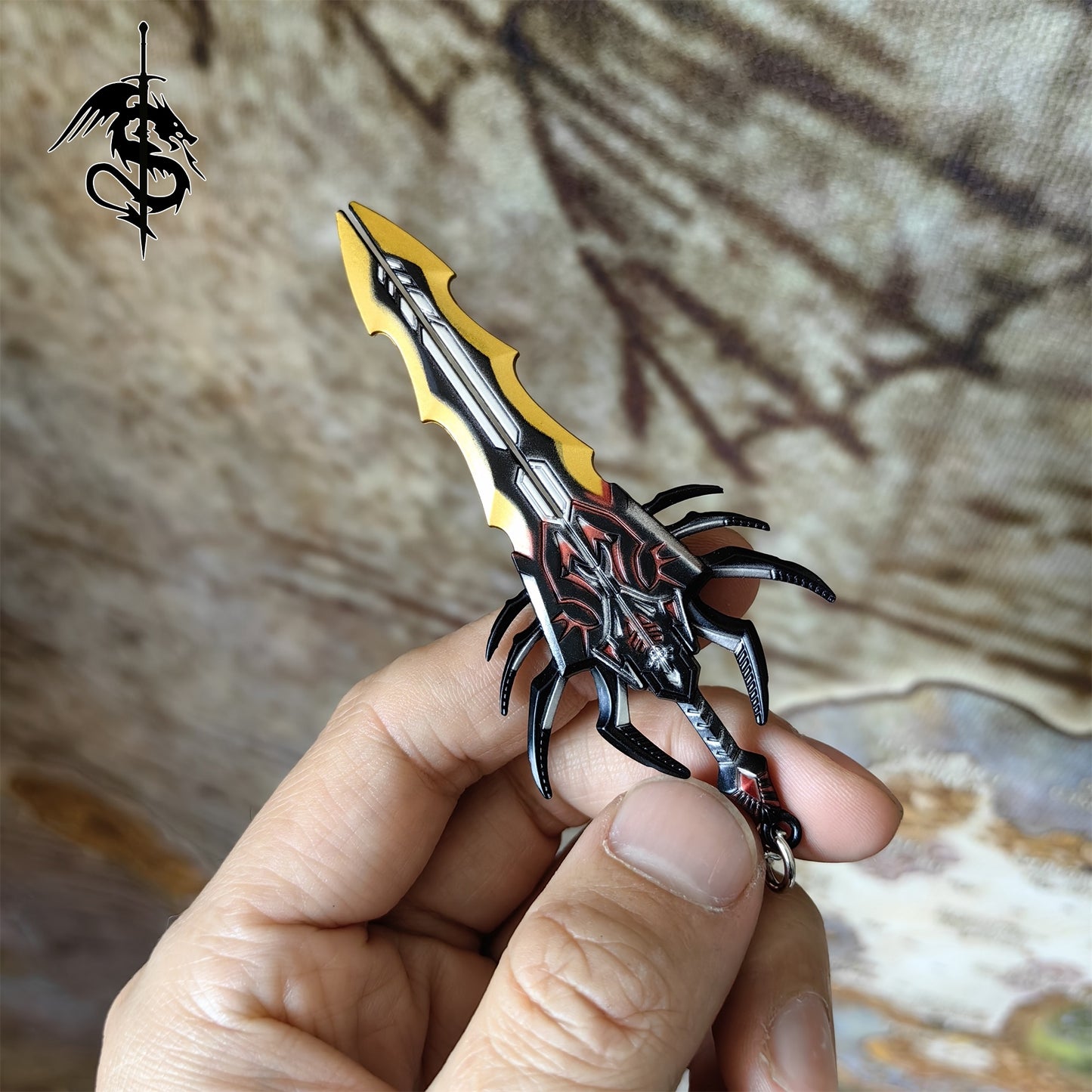 Tiny Star Core Arbitration Weapon Metal Keychain
