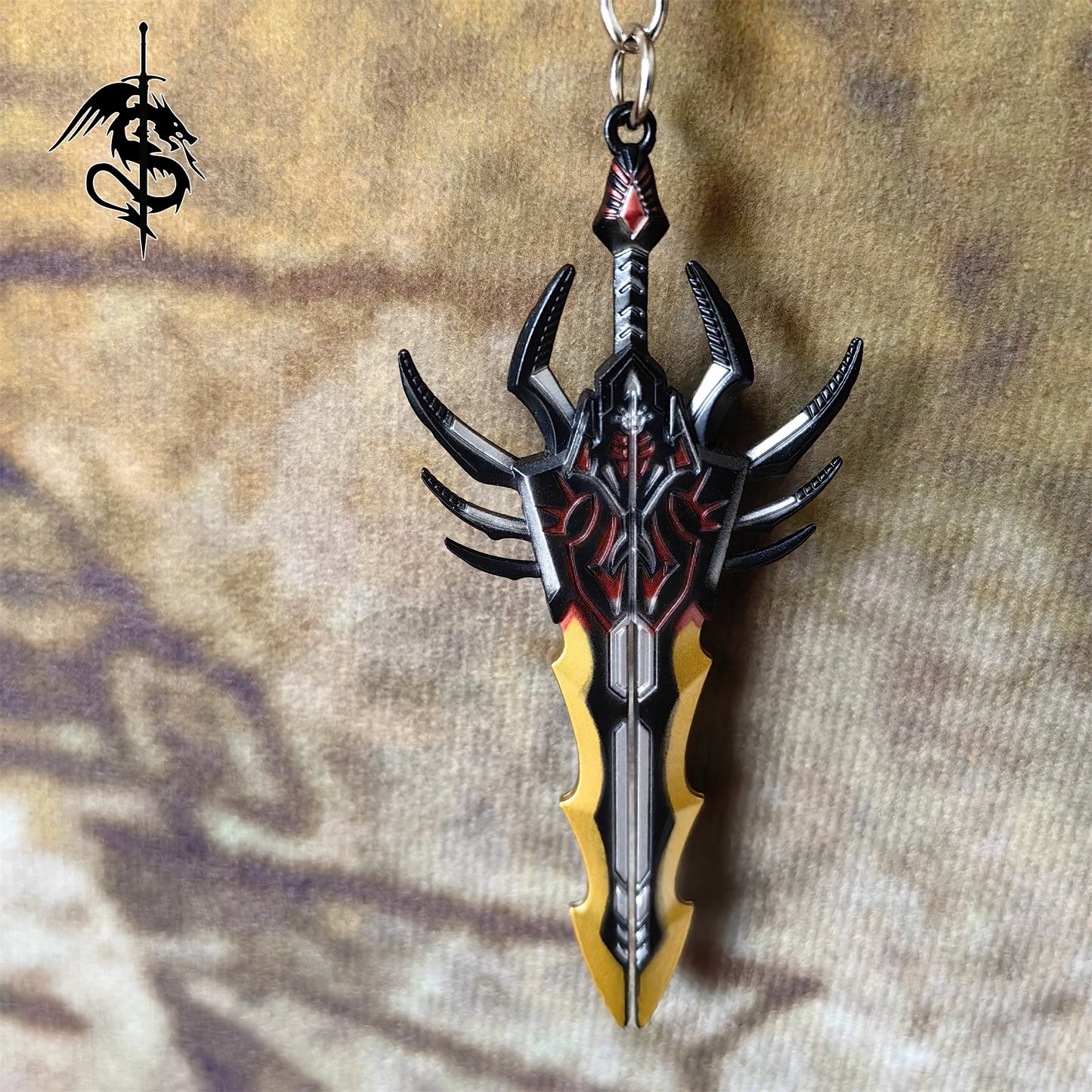 Tiny Star Core Arbitration Weapon Metal Keychain