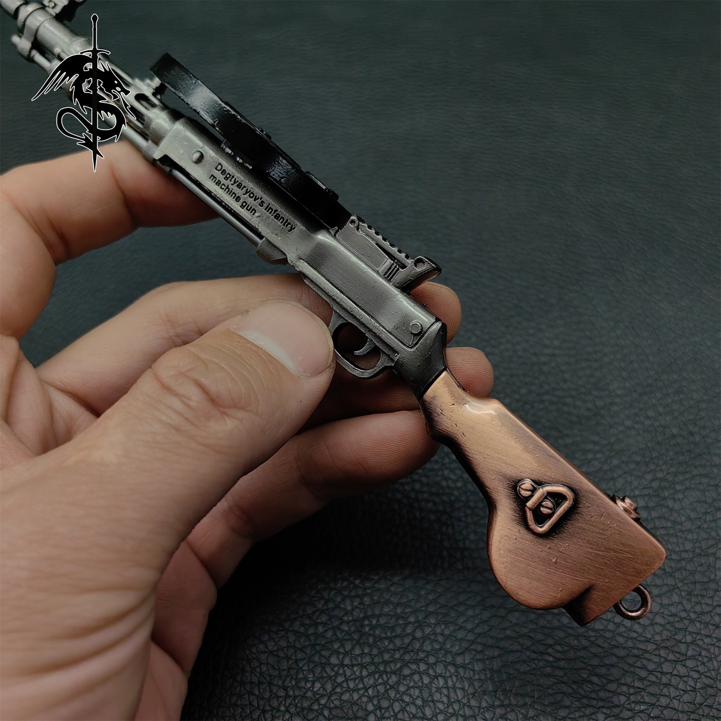 DP-28 Miniature Tiny Degtyaryov Light Machine Gun Metal Replica